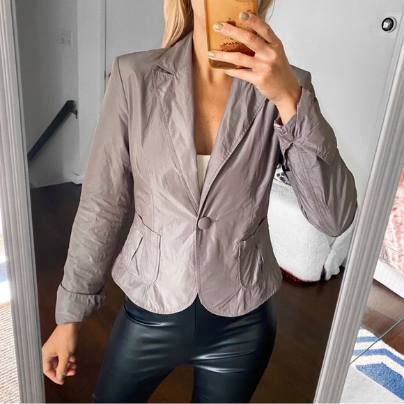 🩶 SAVANNAH GREY BASIC BLAZER JACKET! - Picture 1 of 14